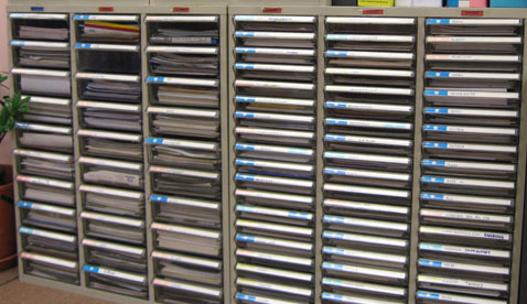 Sales Catalog arranged properly in the catalog rack