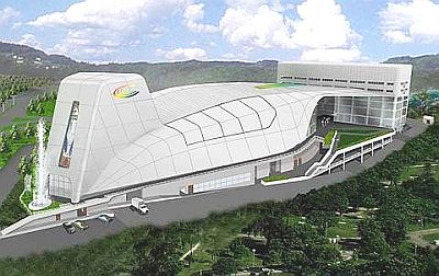 An artist impression of space ship-like Calvary Convention Centre