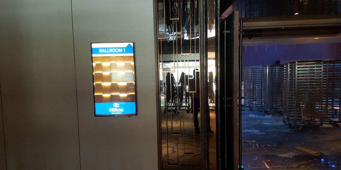 Hilton Hotel Kota Kinabalu Digital Signage at Ballroom