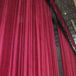Center parting Stage Curtain - maroon color